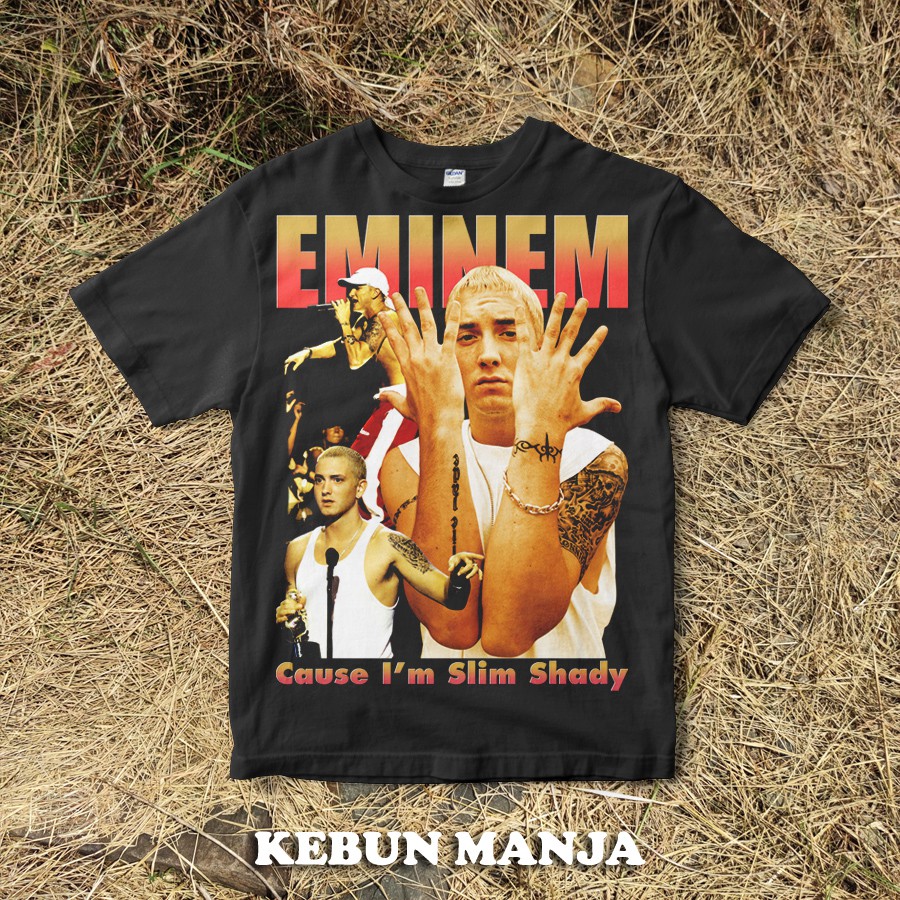 KAOS EMINEM VINTAGE RAPTEE BOOTLEG STYLE