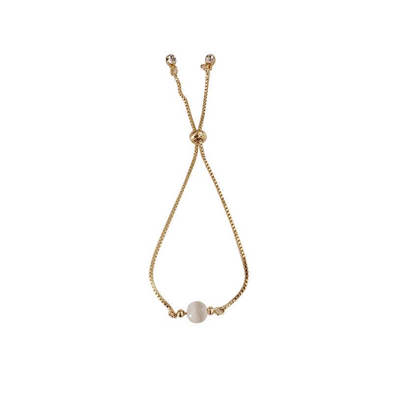 FerenHongXia Bracelet Gelang serut Korean Simple untuk wanita warna GOLD