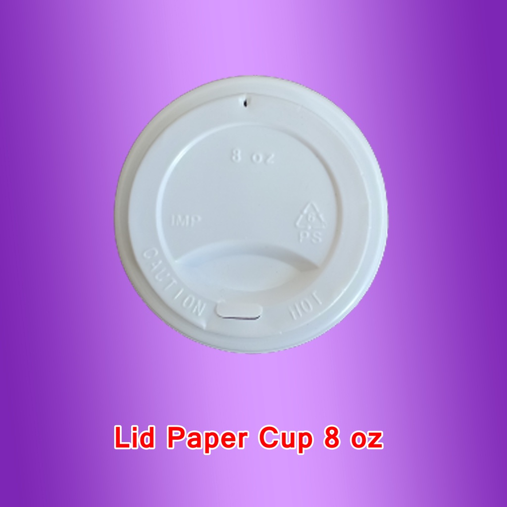 Tutup / Lid Paper Cup Kopi 8 oz Hot Diameter Kecil