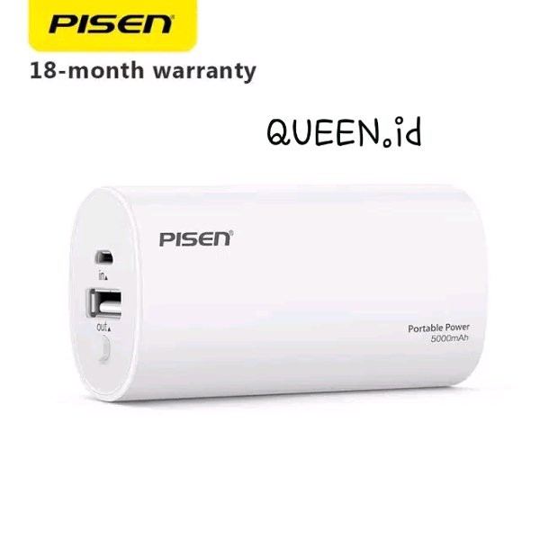 PISEN 5000 mAh Mini Powerbank - Powerbank Pisen 5000mAh Mini - Pisen OriginaL Power Bank - Powerbank