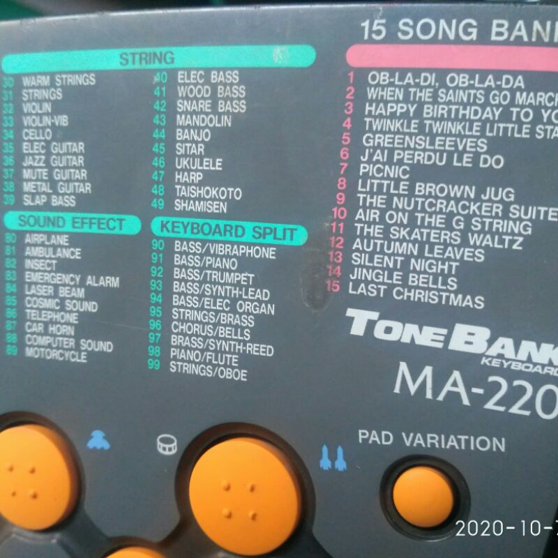 keyboard Casio ma220