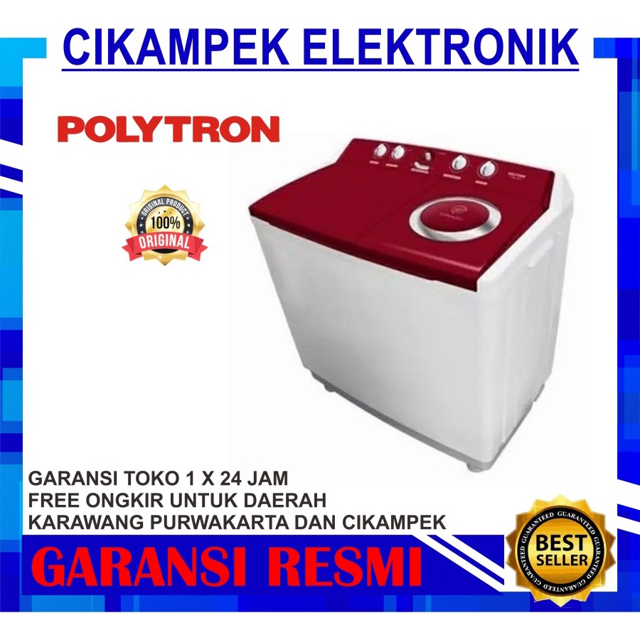MESIN CUCI POLYTRON PWM 1402 14KG / MESIN CUCI POLYTRON 2 TABUNG 14KG
