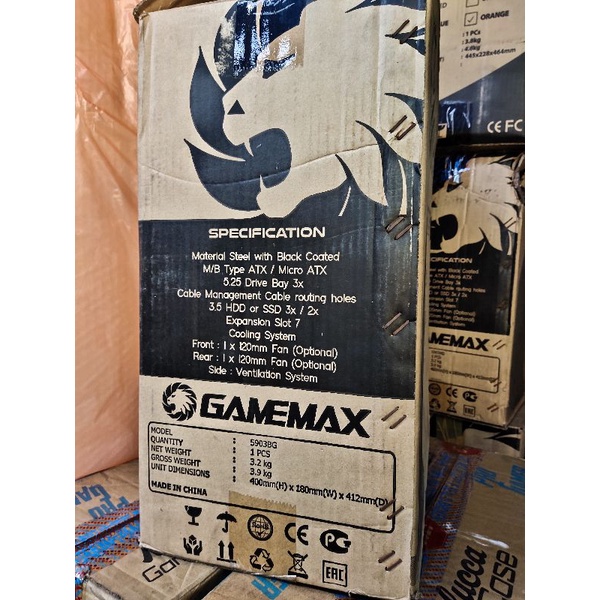 Cassing GAMEMAX Extrem Series 5903BG includ PSU 500w New 100% baru