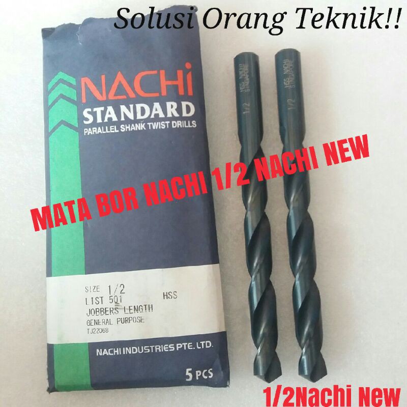 Nachi MATA BOR besi  NACHI  1/2 atau 12.7 NEW atau DRILL NACHI atau ALAT BUBUT