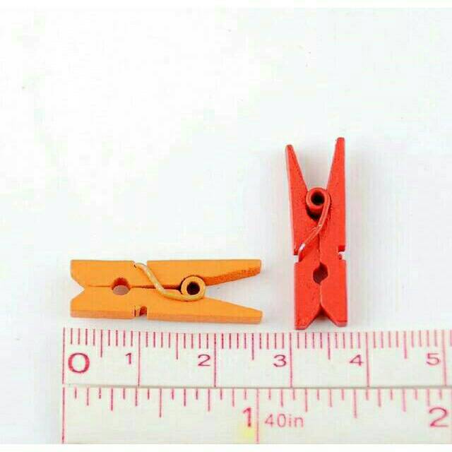 Jepit Foto Kayu wooden clip 2.5 cm