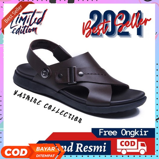 Pakalolo 863 868 Sepatu Sandal Sendal Slop Selop Bustong Kulit Asli Original Formil Formal Pria Sand