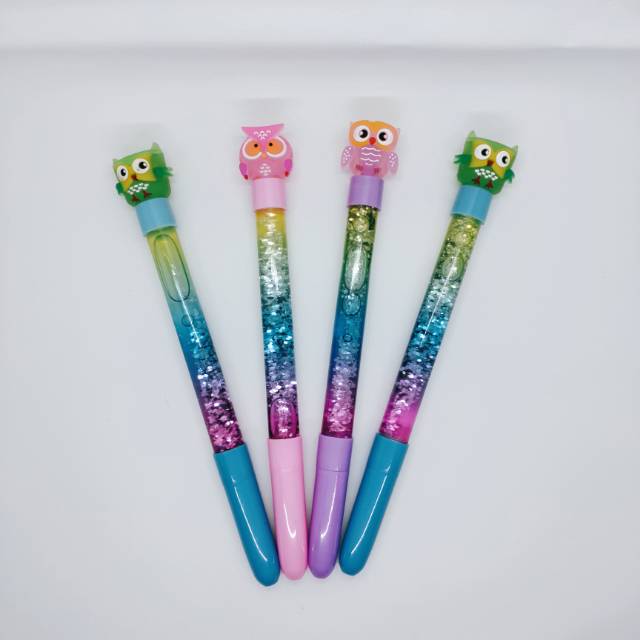 

Pulpen gel motif karakter cute owl lucu pulpen animal pulpen unik ballpoint pen