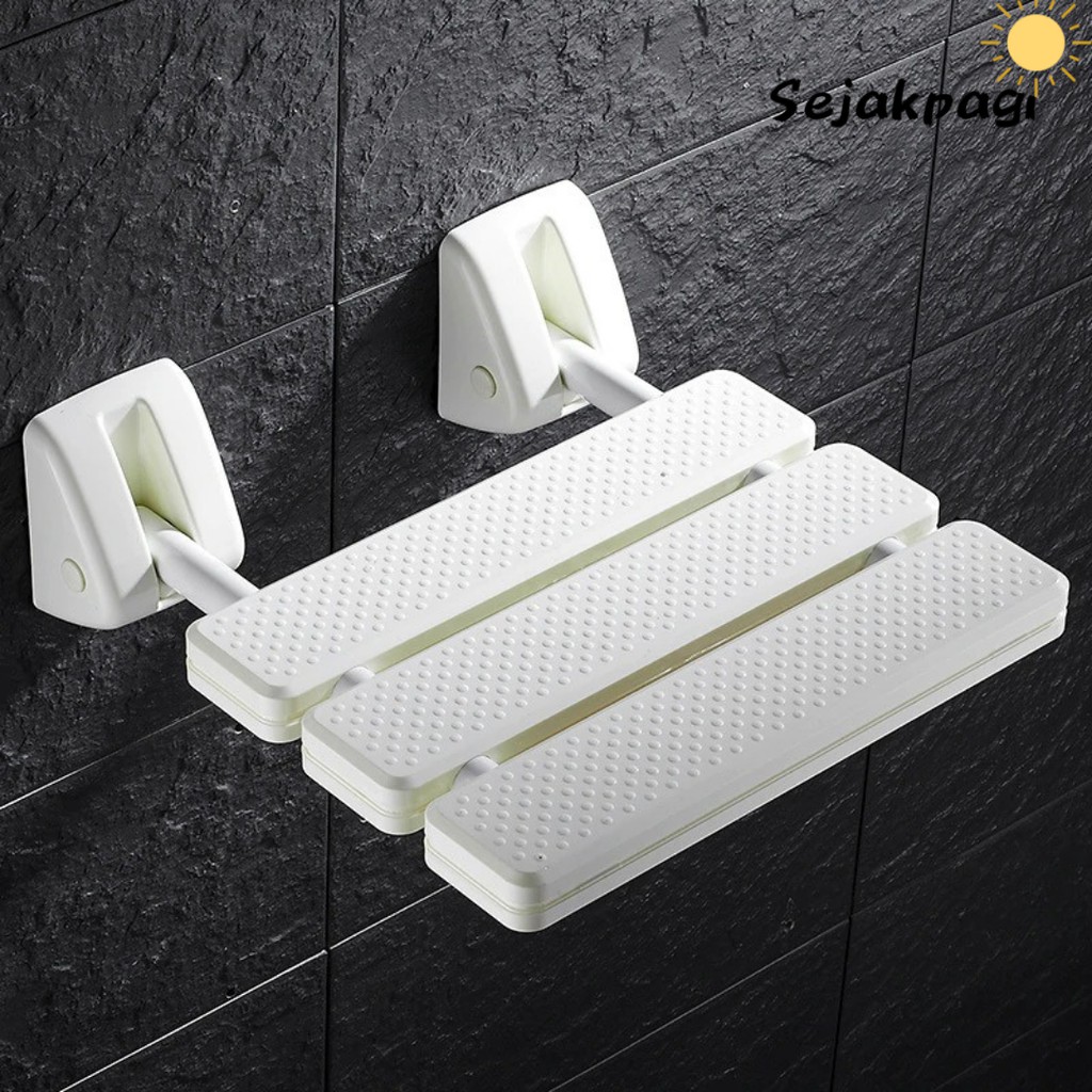 Folding Wall Shower Seat Mounted Relax Kursi Mandi Kursi Spa