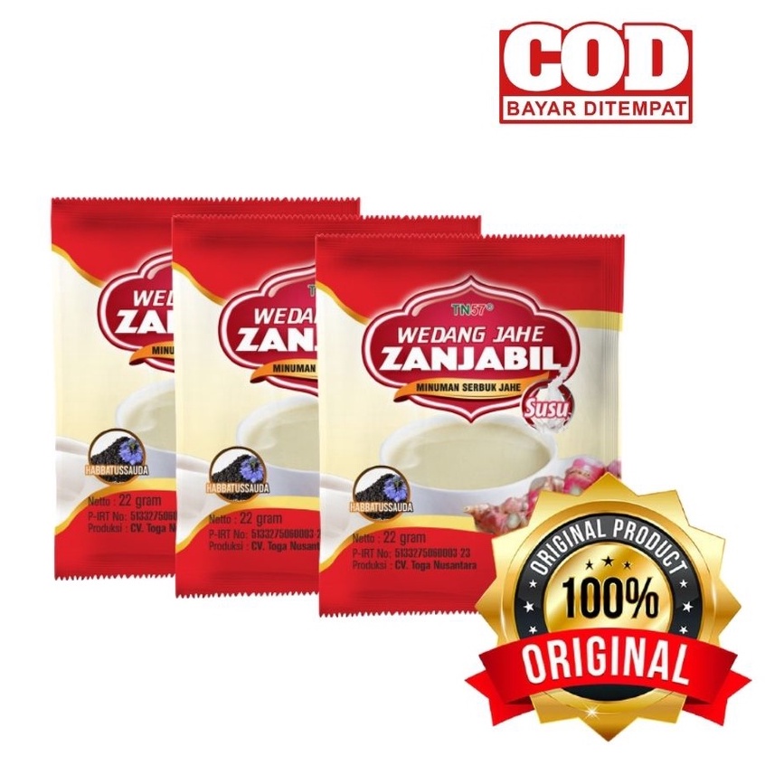 

ORIGINAL Wedhang Zanjabil Plus Habbatussauda 1Renteng Minuman Instant Susu Jah Plus Habbatussauda