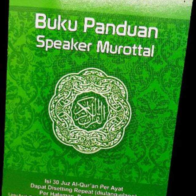 Buku Panduan Chip Speaker Murottal Al Quran per ayat per surat per juz