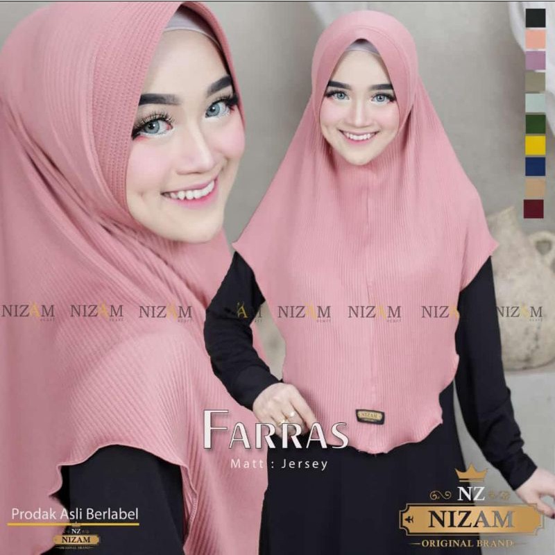 Khimar Farras Jersey Prisket By Nizam Scarf