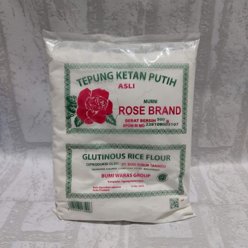 

TEPUNG KETAN PUTIH ROSE BRAND 500gr