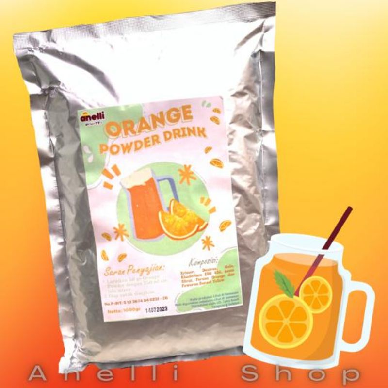 

Anelli Powder Drink/Bubuk Minuman rasa Orange 1 Kg