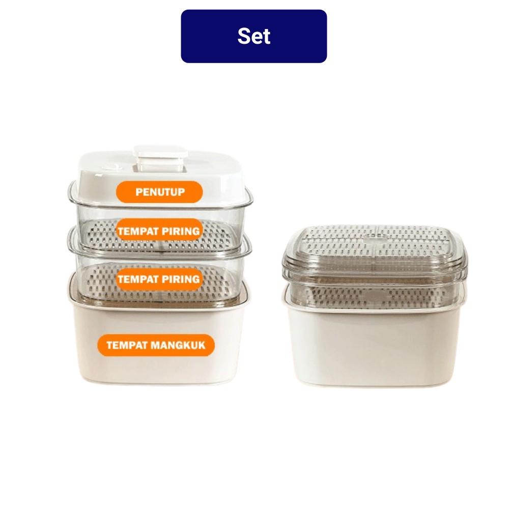 ES Tudung Saji Susun / Adjustable Meal Cover (CZ4B W)