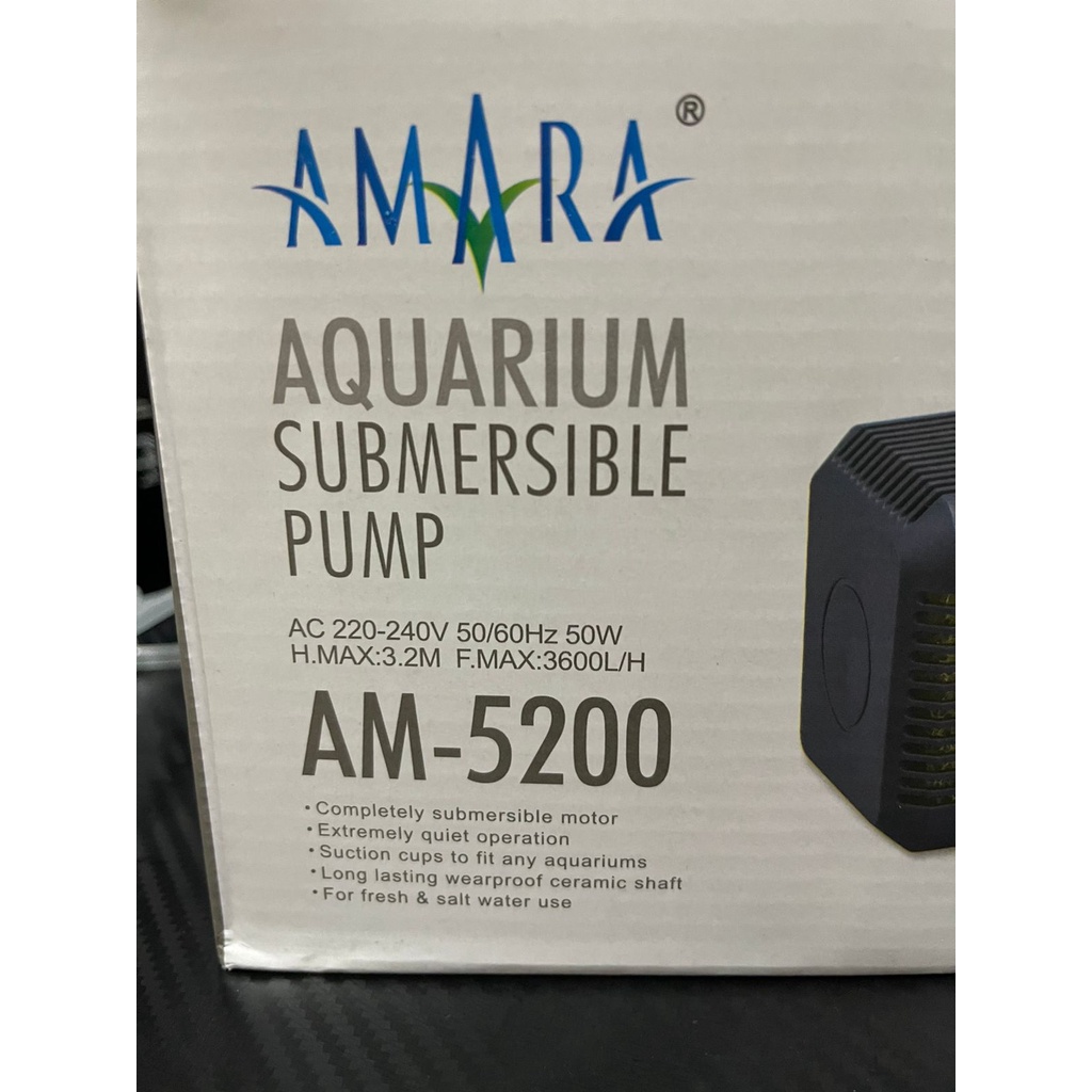 AMARA AM 5200 POMPA AIR CELUP AQUARIUM / AMARA 5200 F.MAX 3600L/H