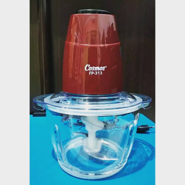 BLENDER CHOPPER DAGING PENGGILING MAKANAN BUMBU FOOD PROCESOR KACA FP 313 / FP 32 COSMOS MURAH