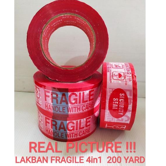 

[KODE AQRKP] NEW!! LAKBAN PRINTING 48mm × 200'YARD fragile & jangan dibanting