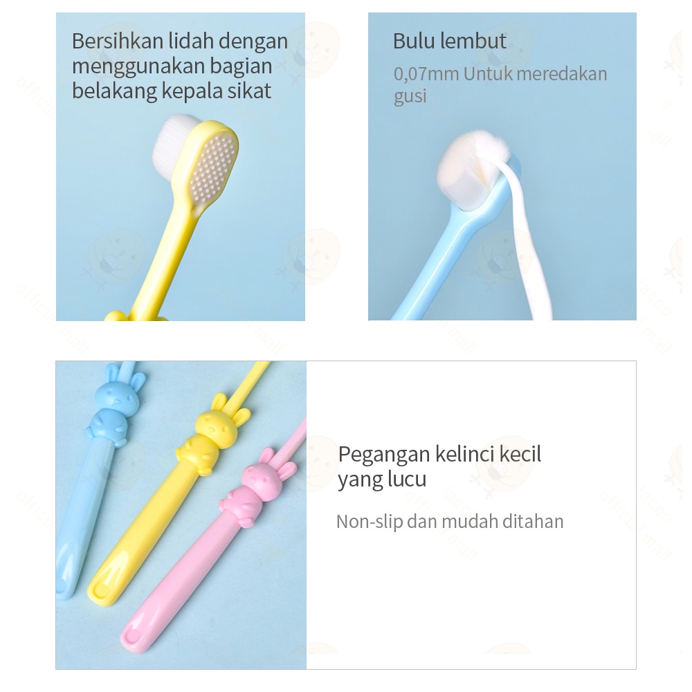 Sikat gigi bayi anak lembut Baby oral cleaner toothbrush untuk 2-10 tahun