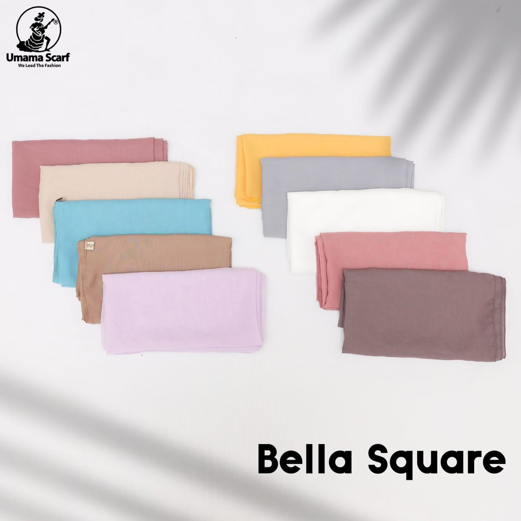 Hijab Segi Empat Polos Bella Square (Ecer/1pcs)-6