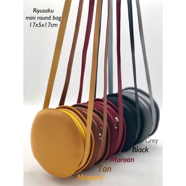 RiyuSaku mini round bag