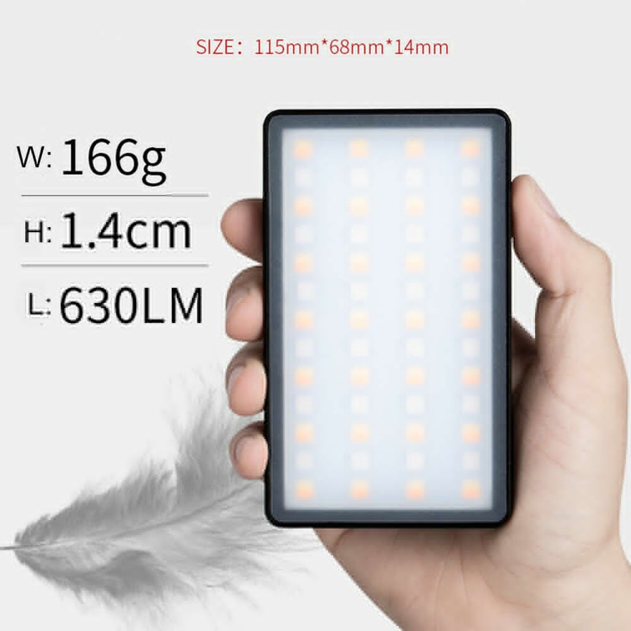LED Video Camera Light Pocket Size Weeylite RB08P RGB VILTROX