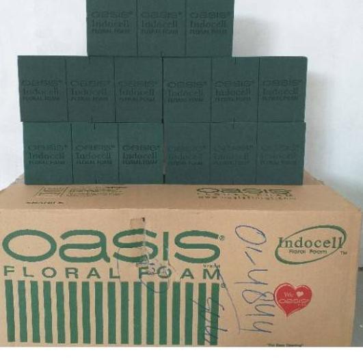 PROMO BESAR KODE-770 Busa Bunga Basah Floral Foam Busa Basah untuk bunga Hidup OASIS