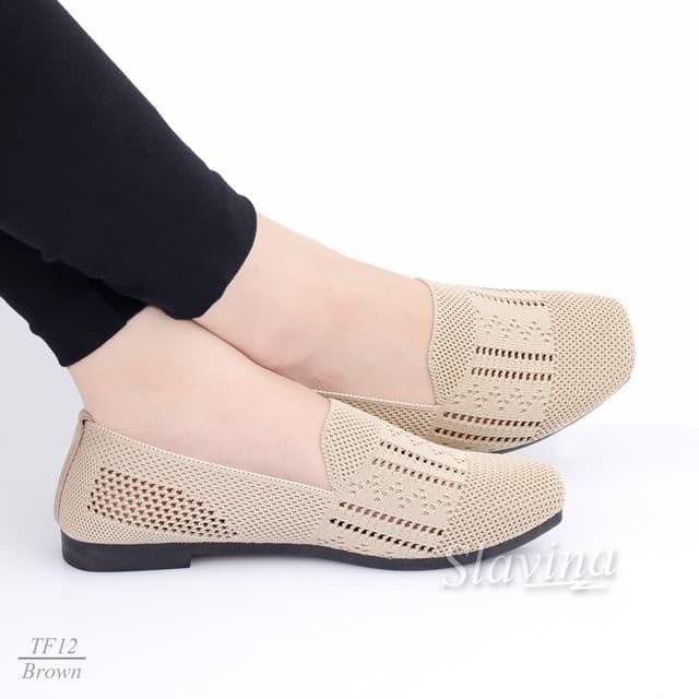 Sepatu Wanita Slavina Glassy Flat Original Import Murah Tf12