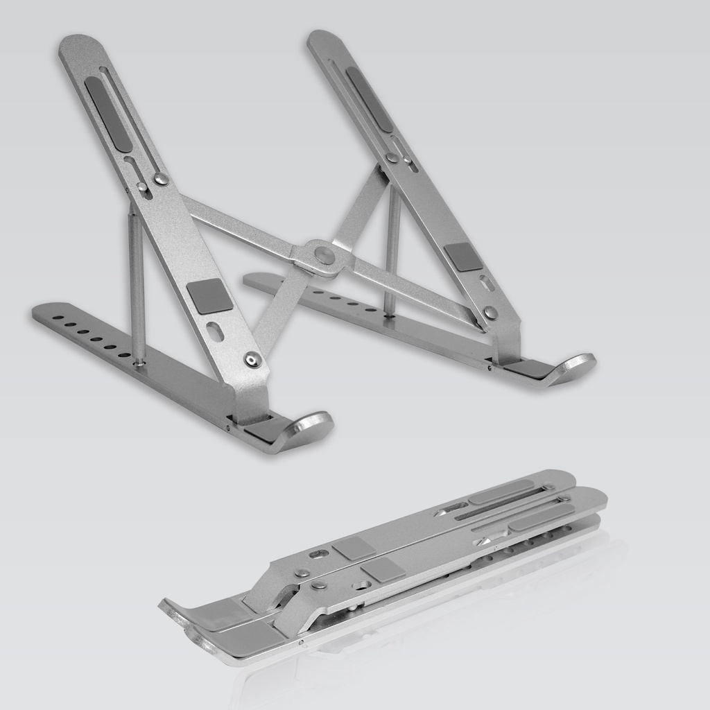 MallCasing - Laptop Stand Holder Meja Lipat Penyangga Portable Aluminium Multifungsi Alloy Anti Slip Untuk Laptop / Notebook / Macbook / Tablet