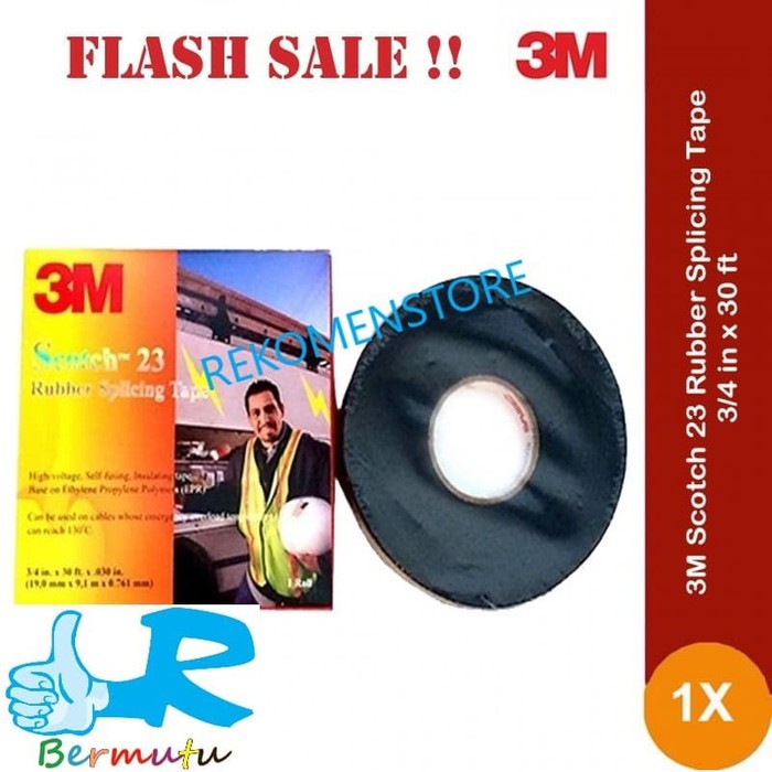 

Order Langsung 3M ISOLASI LISTRIK SCOTCH 23 / RUBBER SPLICING TAPE TERMURAH Terlaris