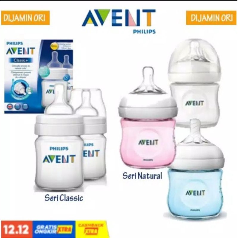 Botol Dot Susu Avent Natural dan Avent Classic Philips