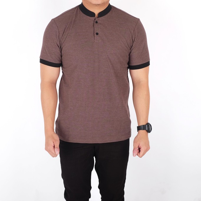 Brotherholicstore Polo shirt pria lengan pendek polos 