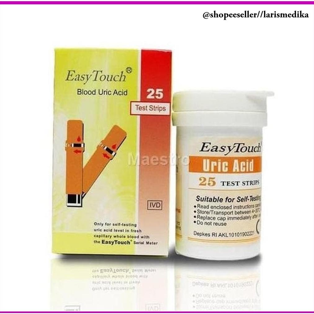 Paket Strip Easytouch (3In1) Easy Touch Kolesterol Asam Urat Gula Darah Strip Gula / Glucosa / Gluko