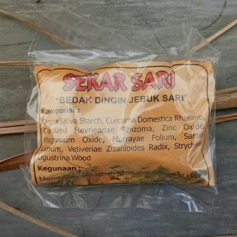 Masker bedak dingin sekar sari jebuk sari