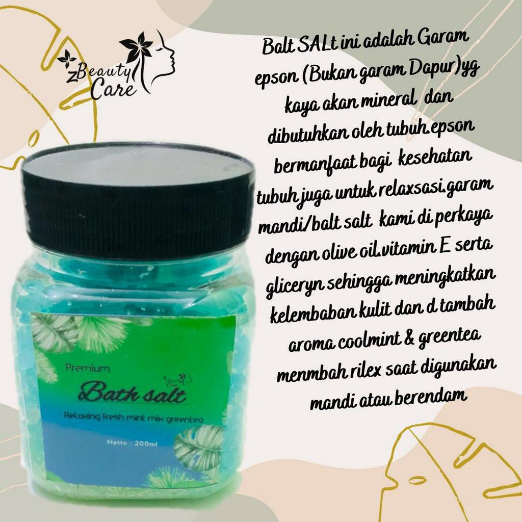 Bath Salt Premium Mint mix Greentea