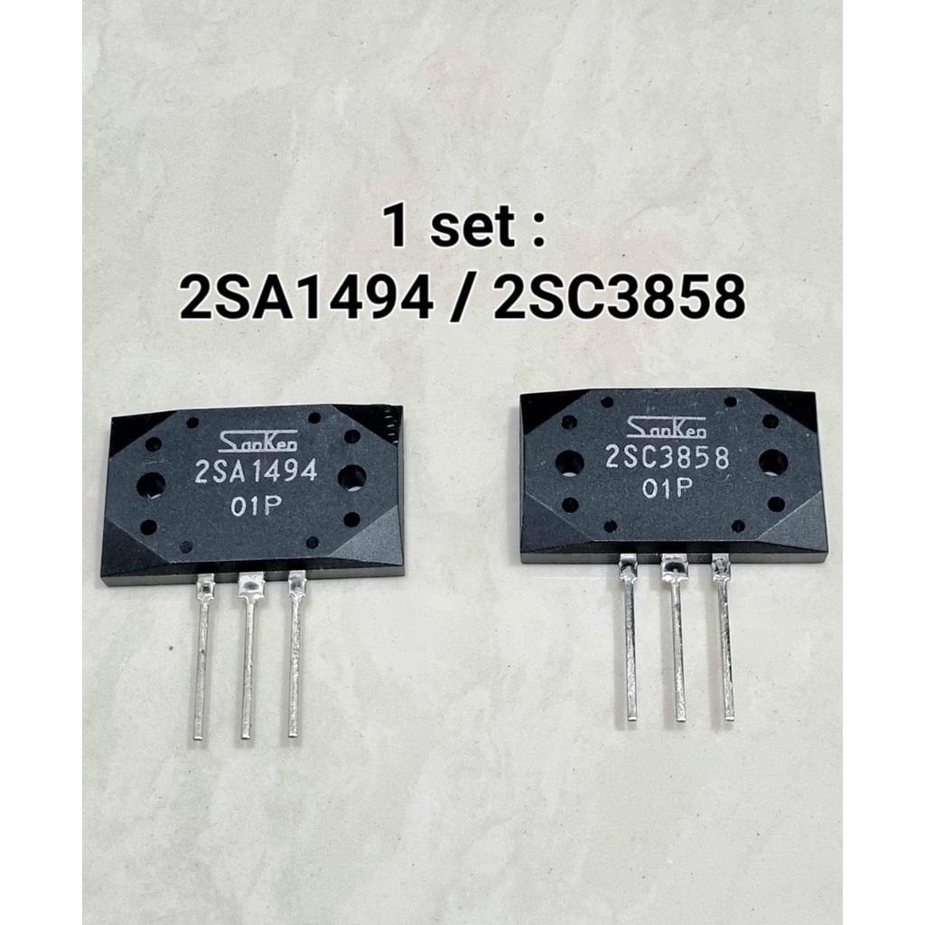 TRANSISTOR FINAL SANKEN 2SA1494 2SC3858 ASLI ORI
