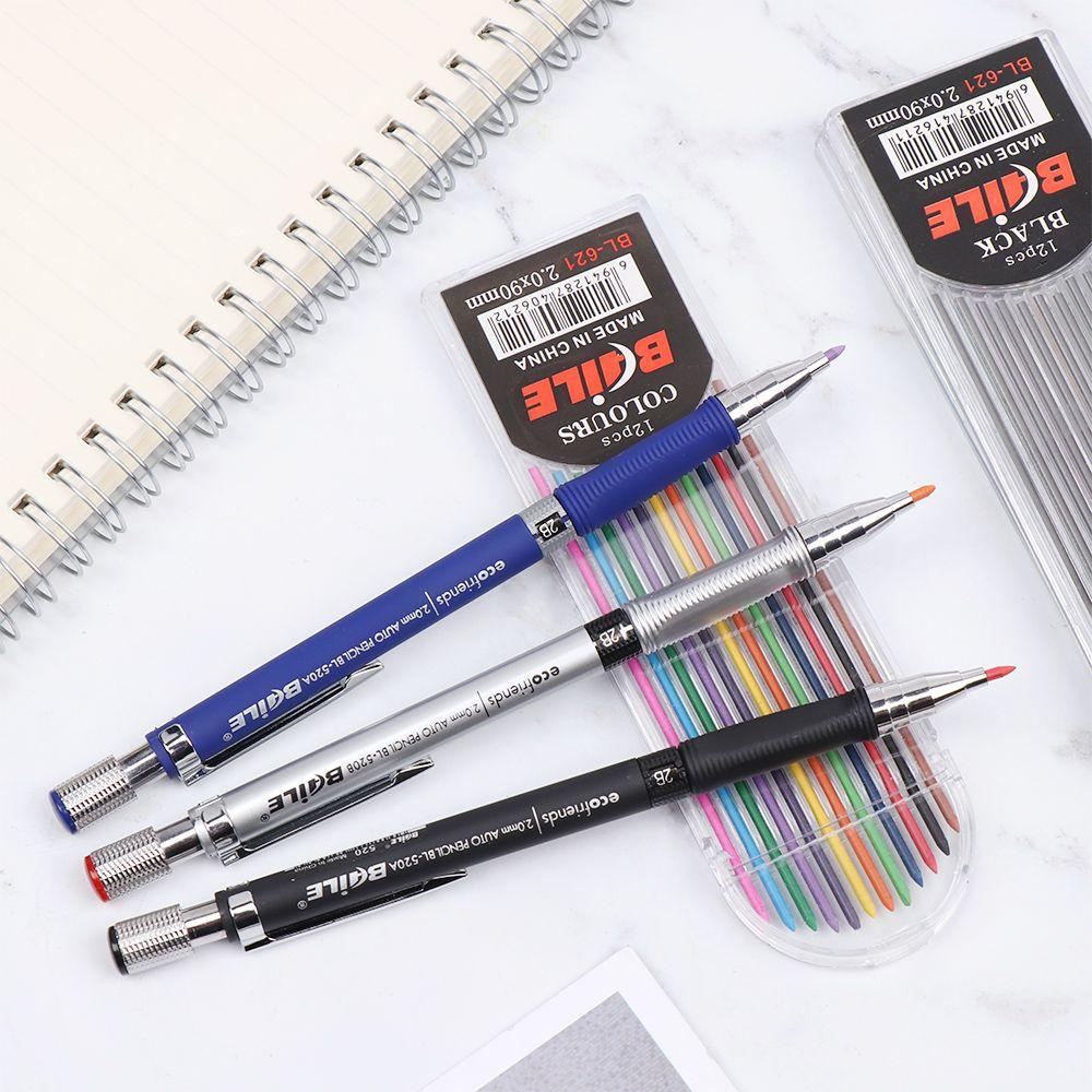 Top Mekanik Pensil Multicolor Alat Tulis Halus Refill Otomatis