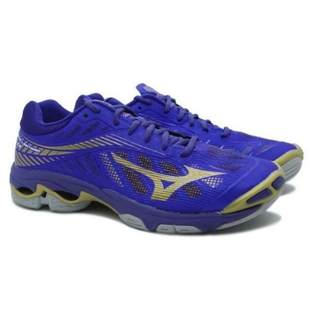 Sepatu Volley Mizuno Wave Lightning Z4 - Blue/Gold