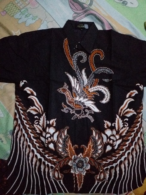 Waranggana Pendek Kemeja Batik Pria Katun Sragenan Full Furing