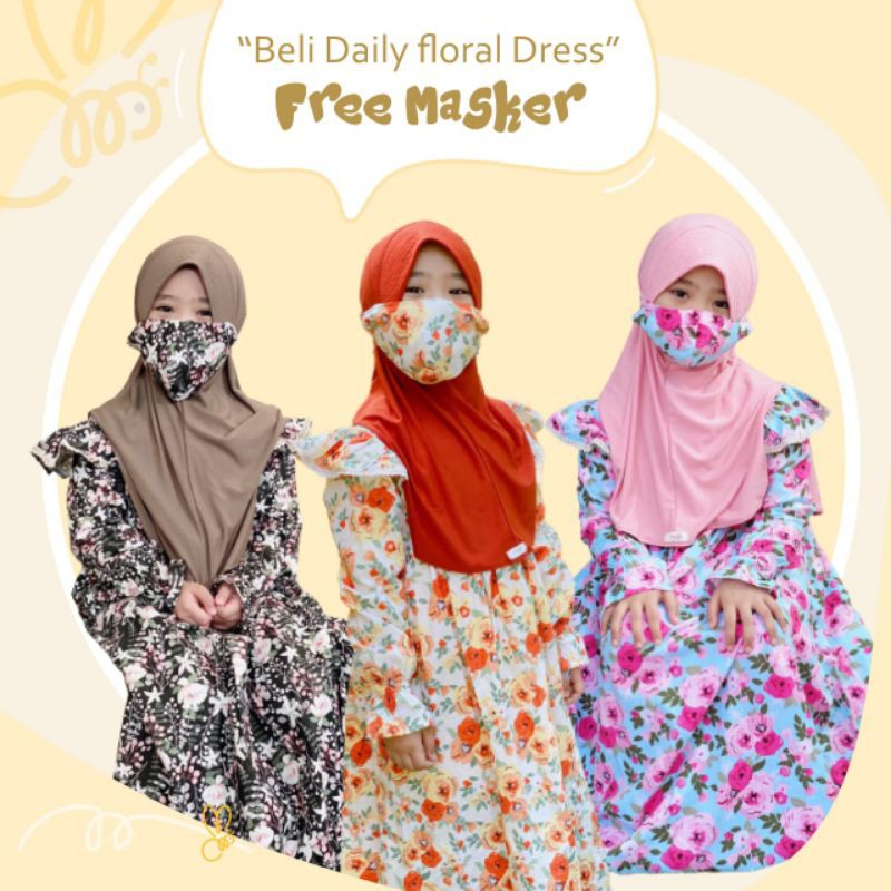 Gamis Anak Katun Jelang Maryama Kids Oki Setiana Dewi