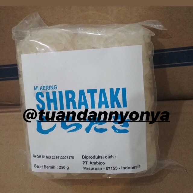 

Mie kering shirataki 250grm