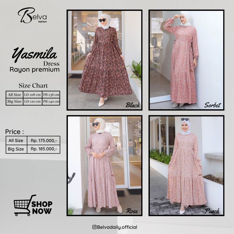 Yasmila  Dress || BELVA || Qisma Store