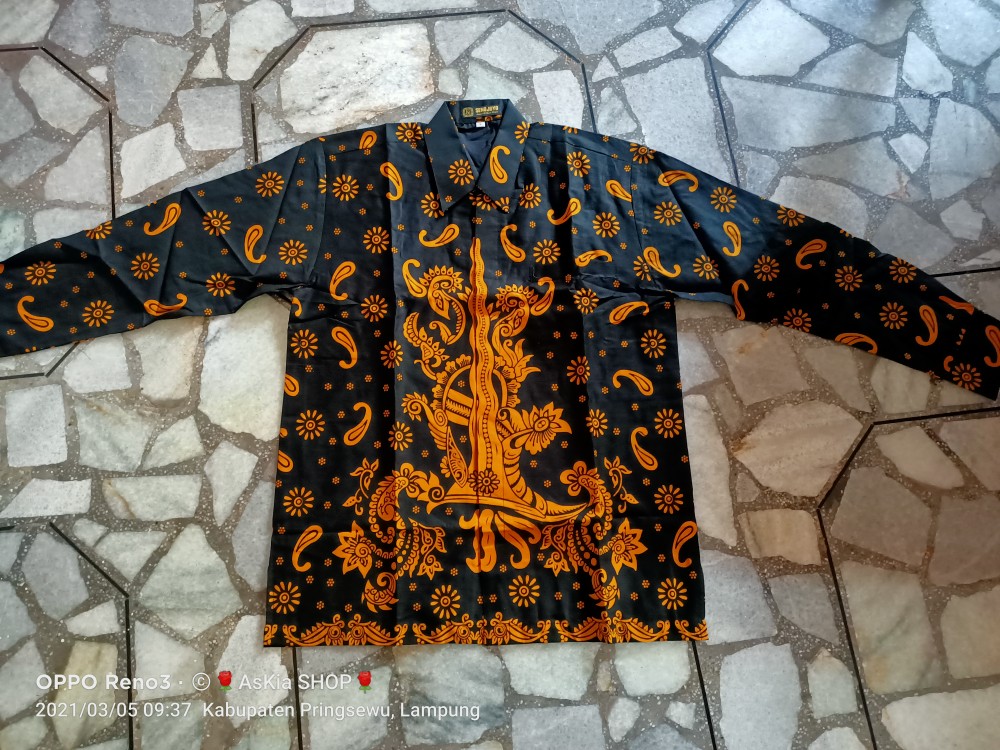 Keris Emas Kemeja Batik Full Furing Katun Halus Sragenan