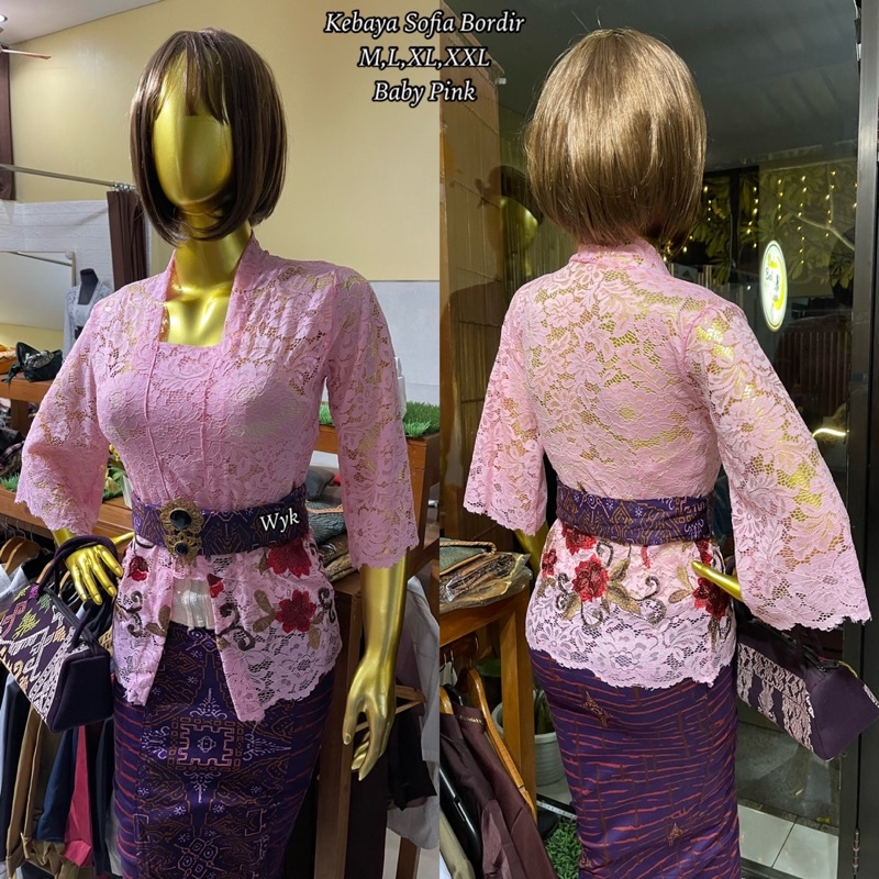 Kebaya Sofia Bordir//Pakaian Adat Bali//Kebaya Bali/Kebaya Murah