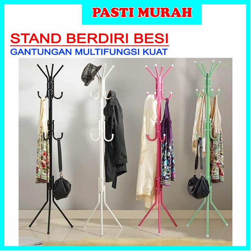 STAND HANGER GANTUNGAN BAJU, JAKET BERDIRI BESI