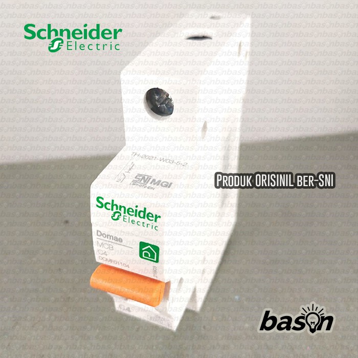 SCHNEIDER MCB Domae 1Phase 4A - circuit breaker / pemutus sikrit