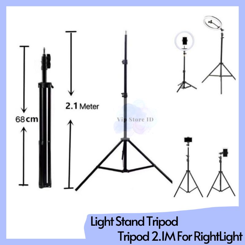 Tripod Handphone 2.1 Meter Light Stand Tripod 2 Meter For Ringlight