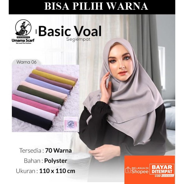 JILBABKU  UMAMA VOAL   / JILBAB PREMIUM MURAH / Hijab Segi Empat umama scraft