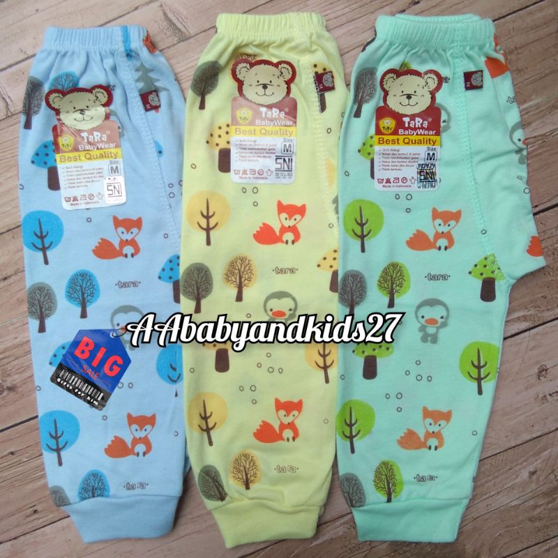 TARA 3PC Celana Panjang Bayi Dengan Tempat Pampers Ukuran S M L XL SNI Berkualitas