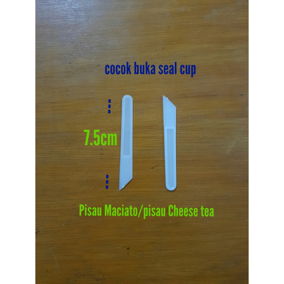 berkualitas Pisau Maciato/pisau cheese tea/knife lid seal cup /chese tea Berkualitas