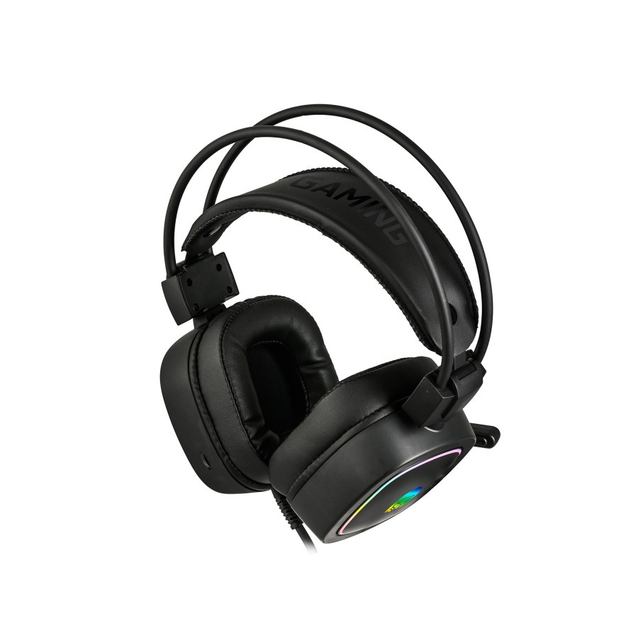 Digital Alliance Headset Gaming Delta Fighter RGB Virtual Surround Sound 7.1 - Black